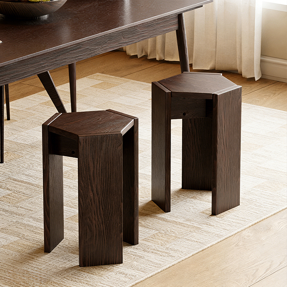 Solid Wood Folding Stool Dining Room Stool