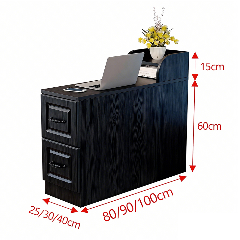 Living Room Sofa Side Storage Cabinet with Drawers End Table