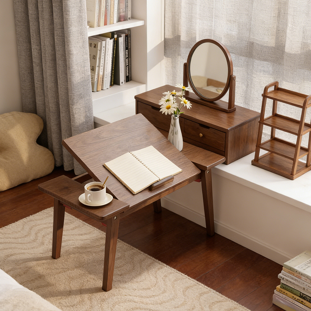 Notebook Bedroom Bed Desk Folding Table Solid Wood Table