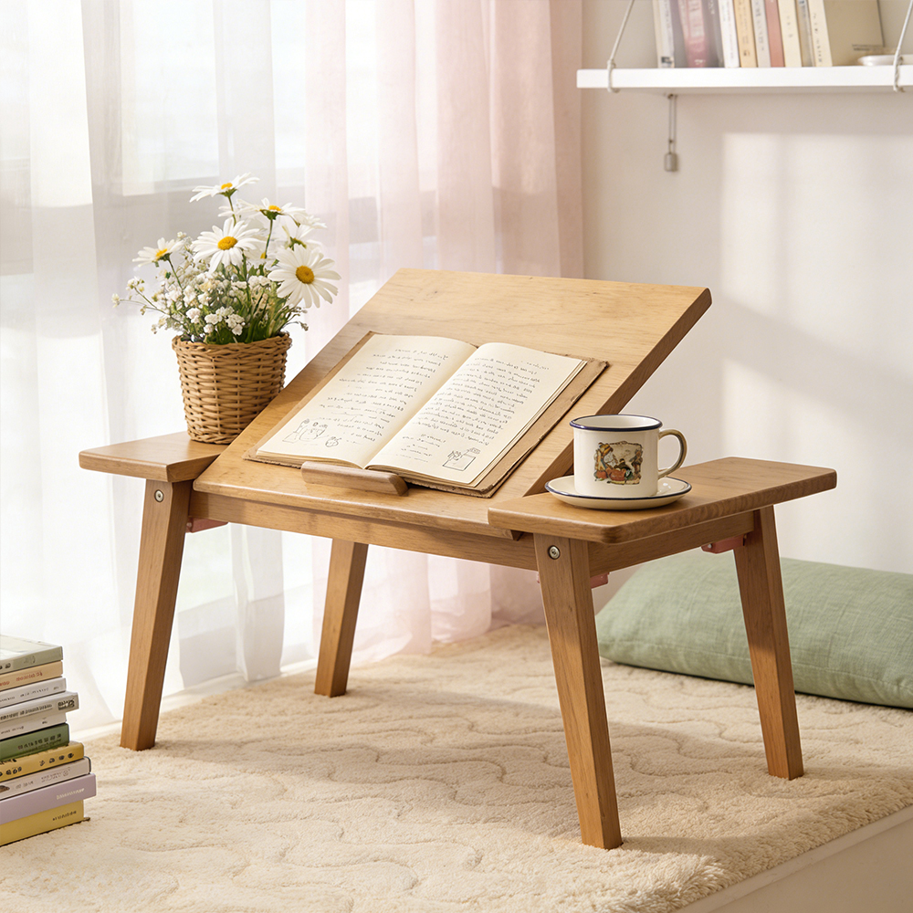 Notebook Bedroom Bed Desk Folding Table Solid Wood Table