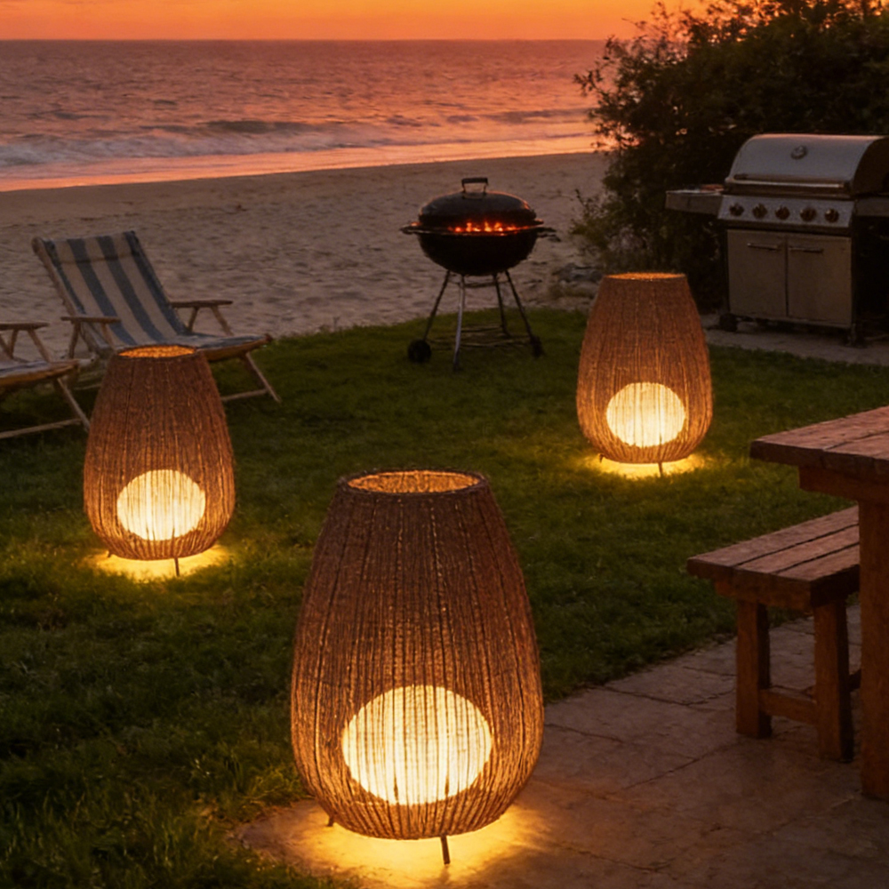 Outdoor Waterproof Garden Floor Lamp Lawn Landscape Lamp Solar Lamp