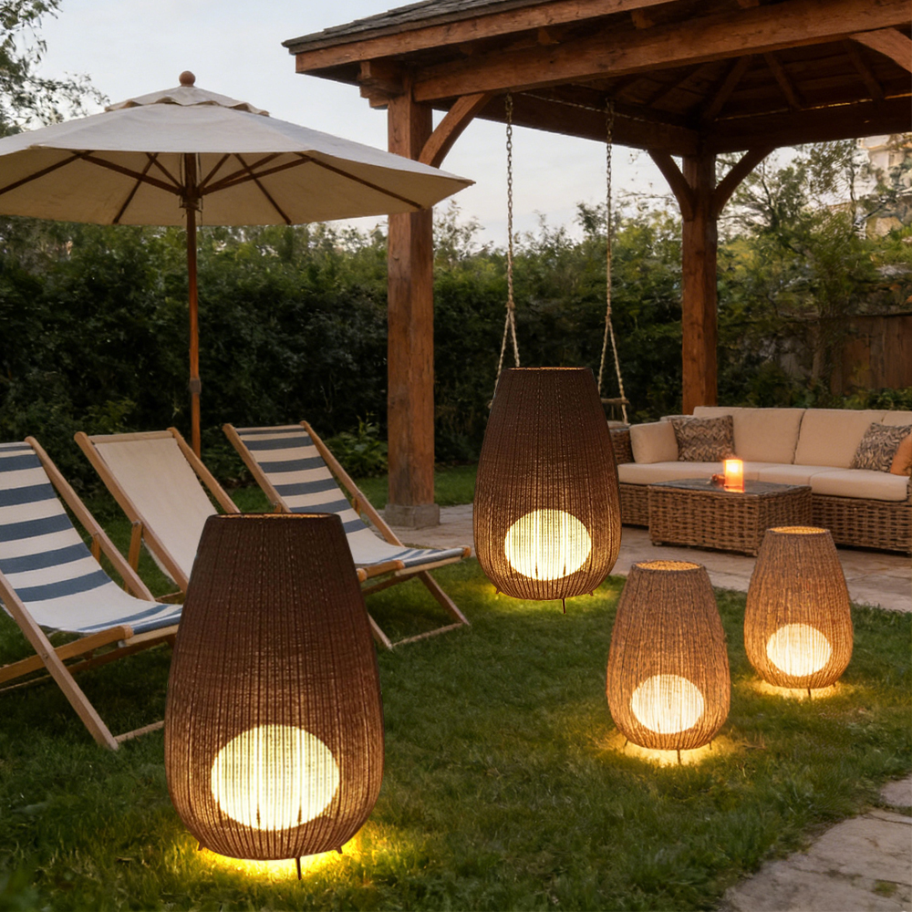 Outdoor Waterproof Garden Floor Lamp Lawn Landscape Lamp Solar Lamp