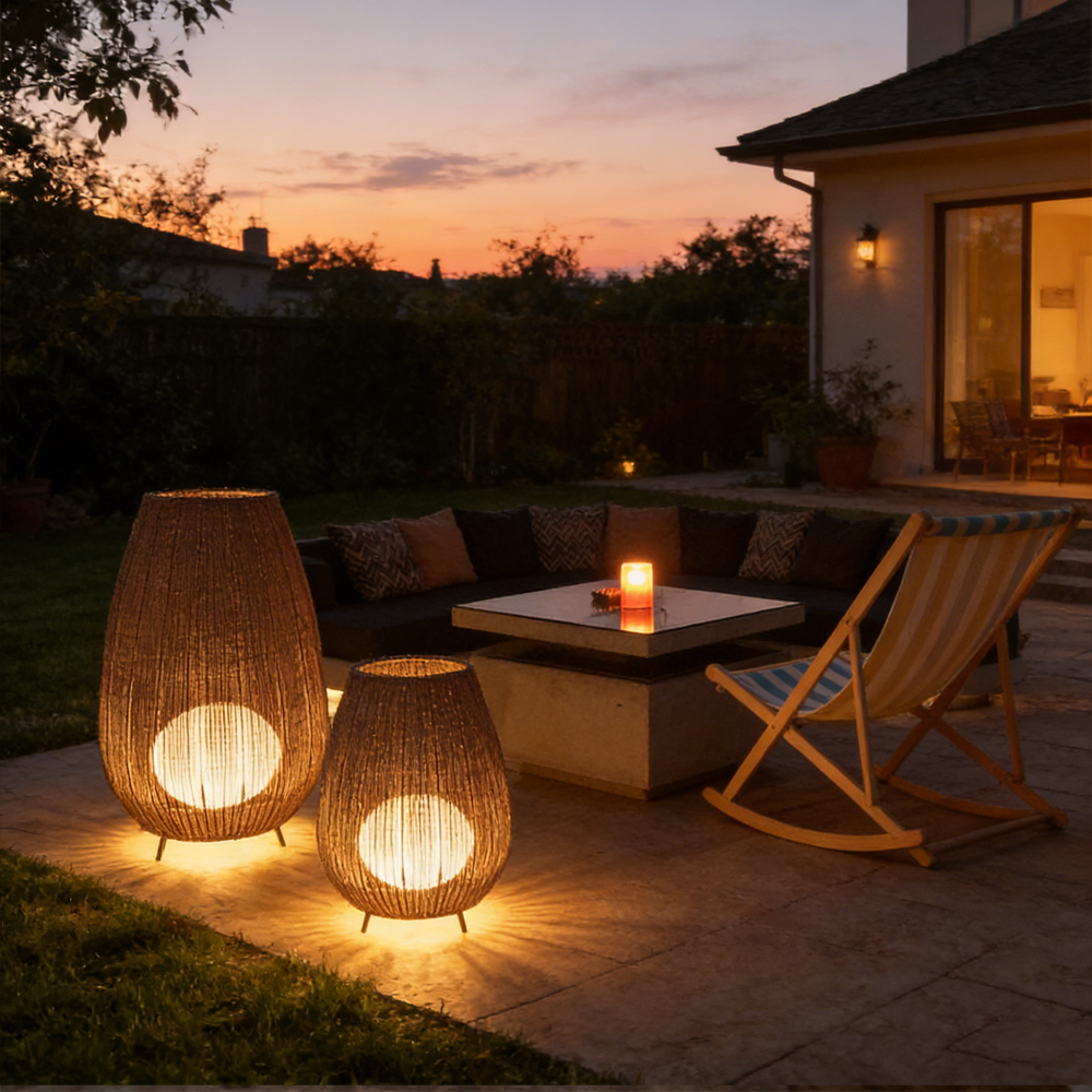 Outdoor Waterproof Garden Floor Lamp Lawn Landscape Lamp Solar Lamp