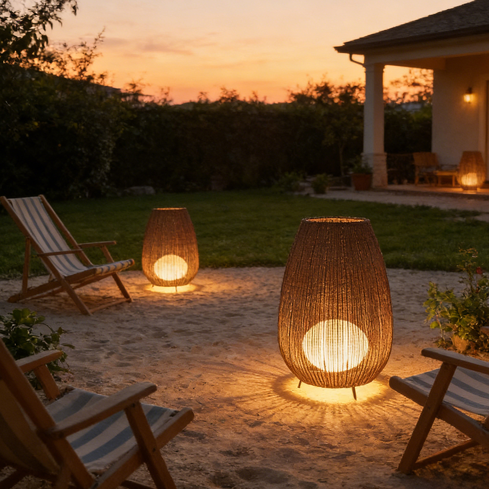 Outdoor Waterproof Garden Floor Lamp Lawn Landscape Lamp Solar Lamp