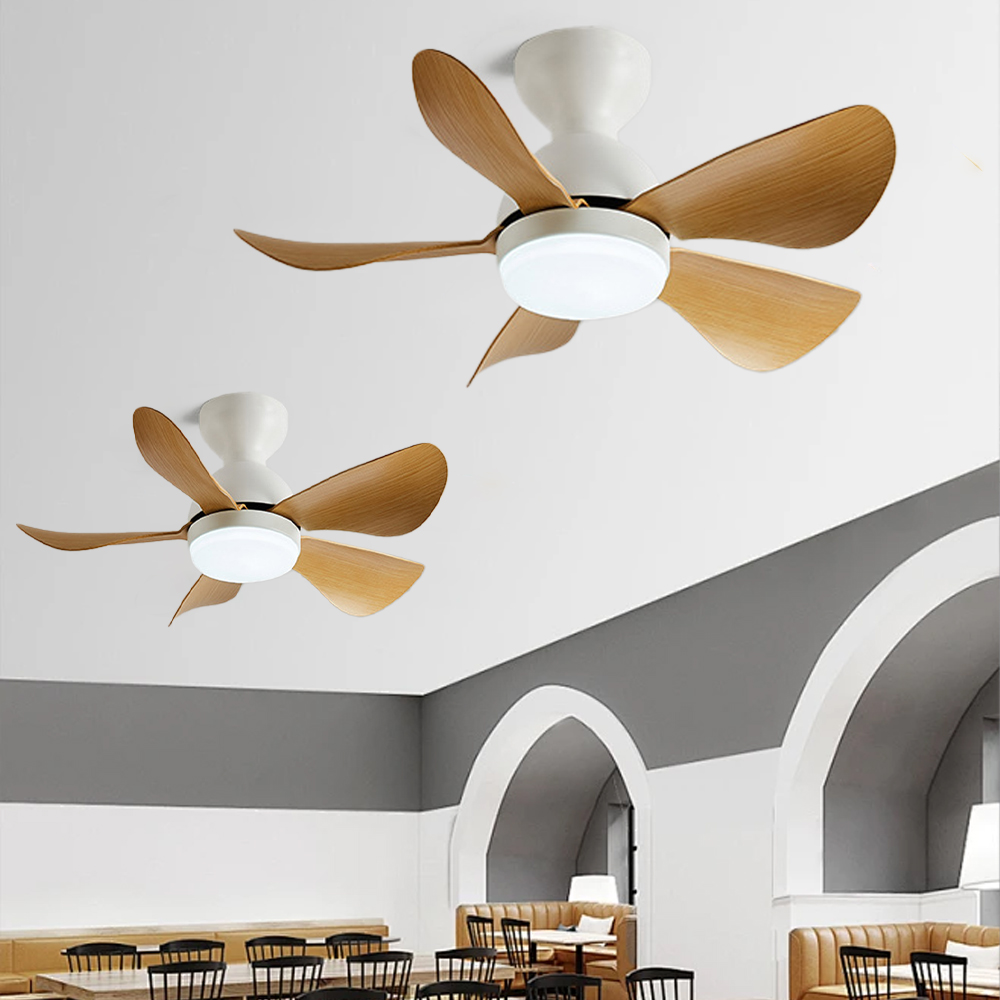 28'' Ceiling Fan Light Bedroom Fan Chandelier Integrated Light