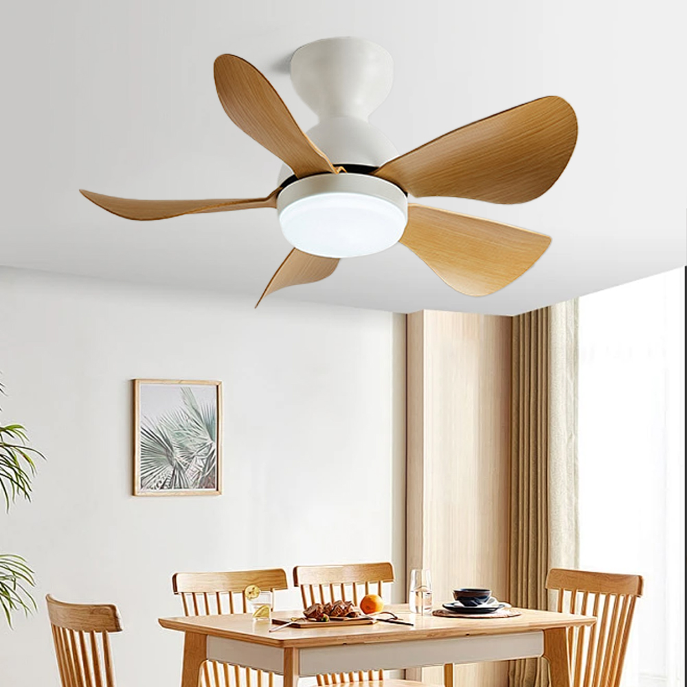 28'' Ceiling Fan Light Bedroom Fan Chandelier Integrated Light