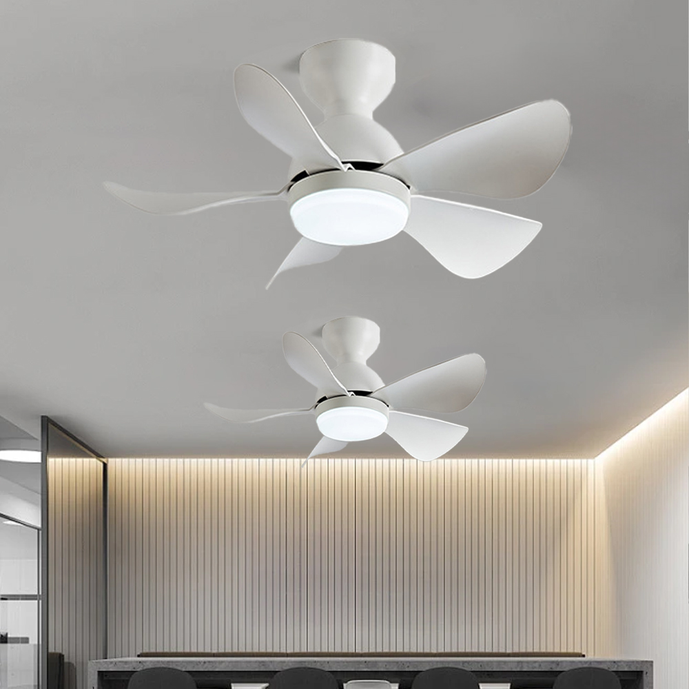 28'' Ceiling Fan Light Bedroom Fan Chandelier Integrated Light