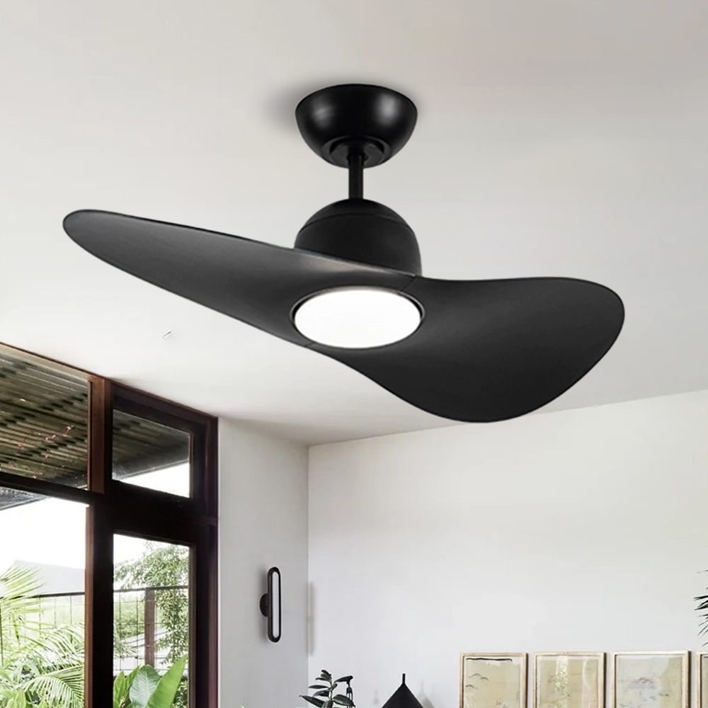 Nordic Minimalist Creative Hat Ceiling Fan Light Dining Room Electric Fan Light