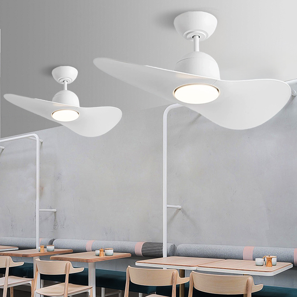 Nordic Minimalist Creative Hat Ceiling Fan Light Dining Room Electric Fan Light