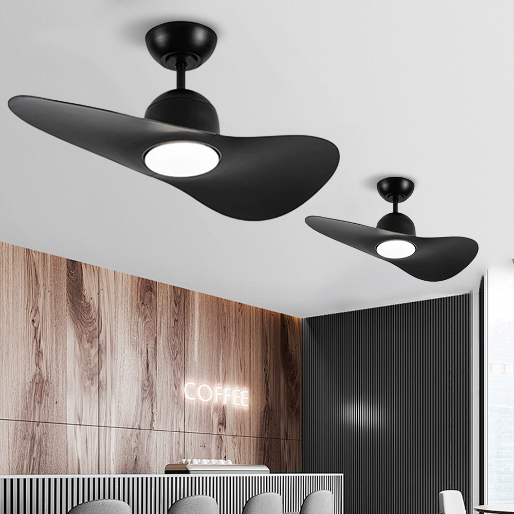 Nordic Minimalist Creative Hat Ceiling Fan Light Dining Room Electric Fan Light