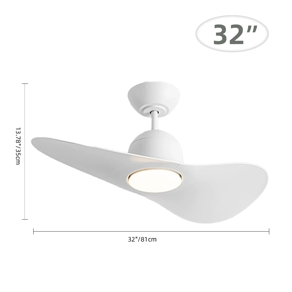 Nordic Minimalist Creative Hat Ceiling Fan Light Dining Room Electric Fan Light