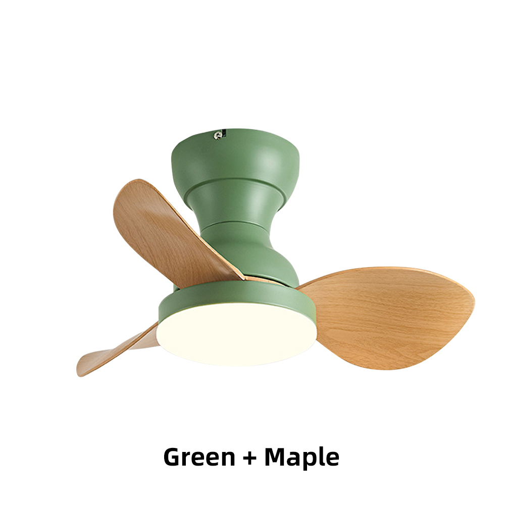 22'' Small Fan Bedroom Study Silent Ceiling Fan Light