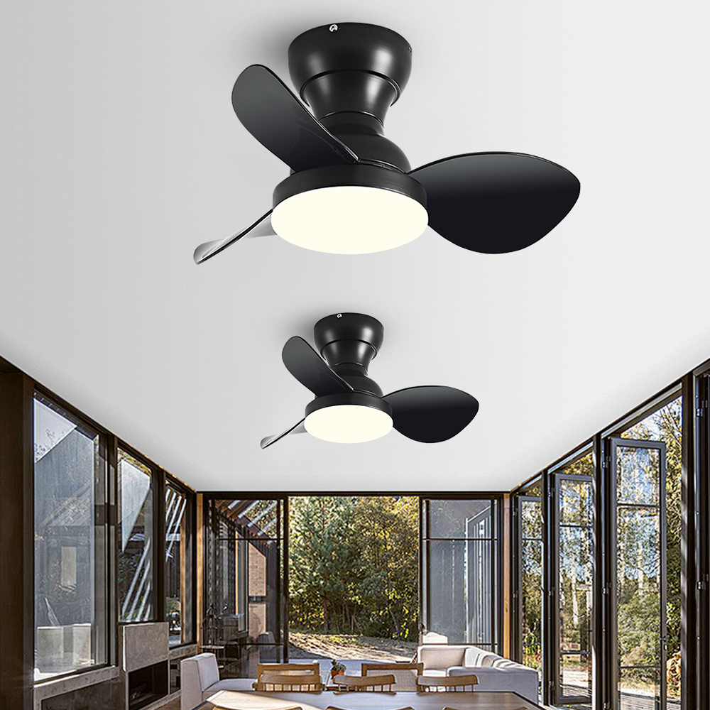 22'' Small Fan Bedroom Study Silent Ceiling Fan Light