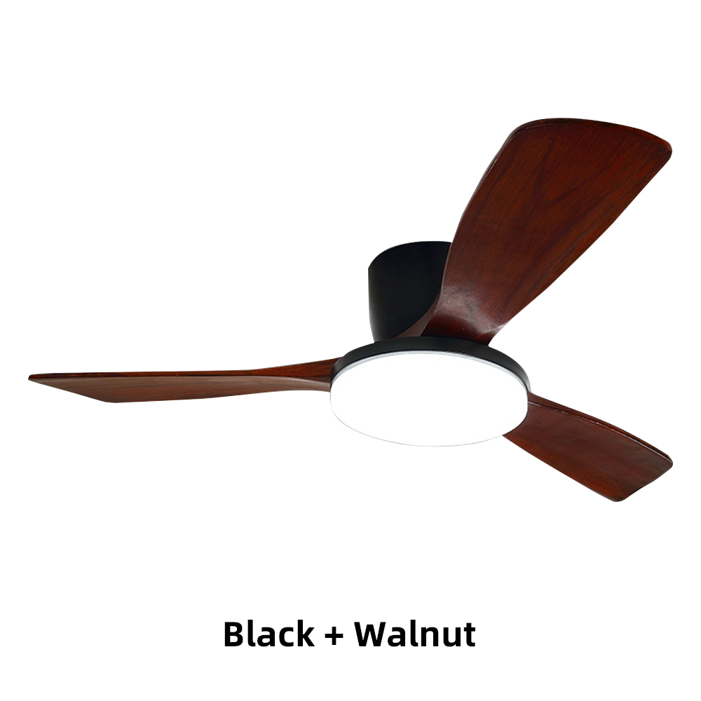 Nordic Solid Wood Large Lamp Panel Ceiling Fan Light