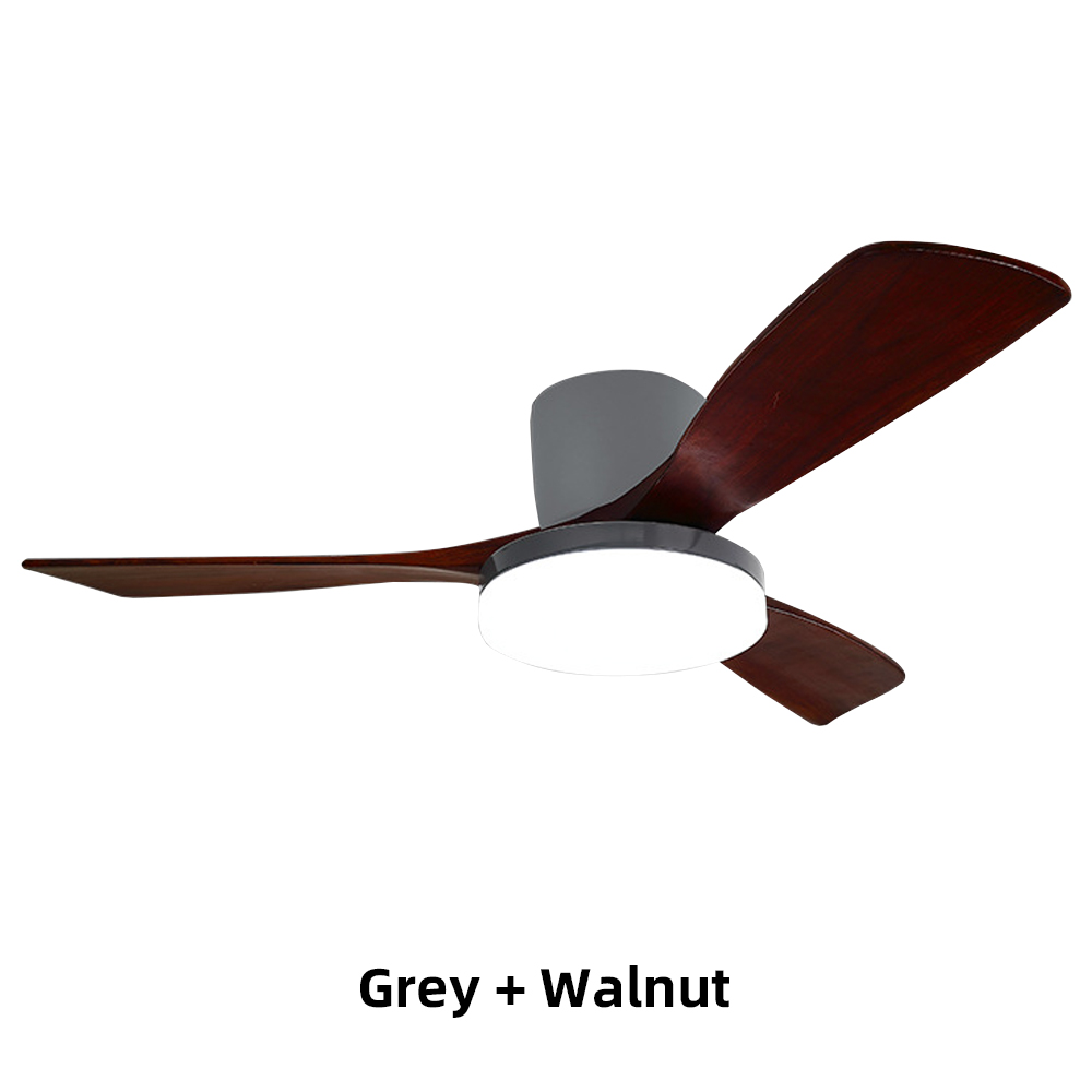 Nordic Solid Wood Large Lamp Panel Ceiling Fan Light