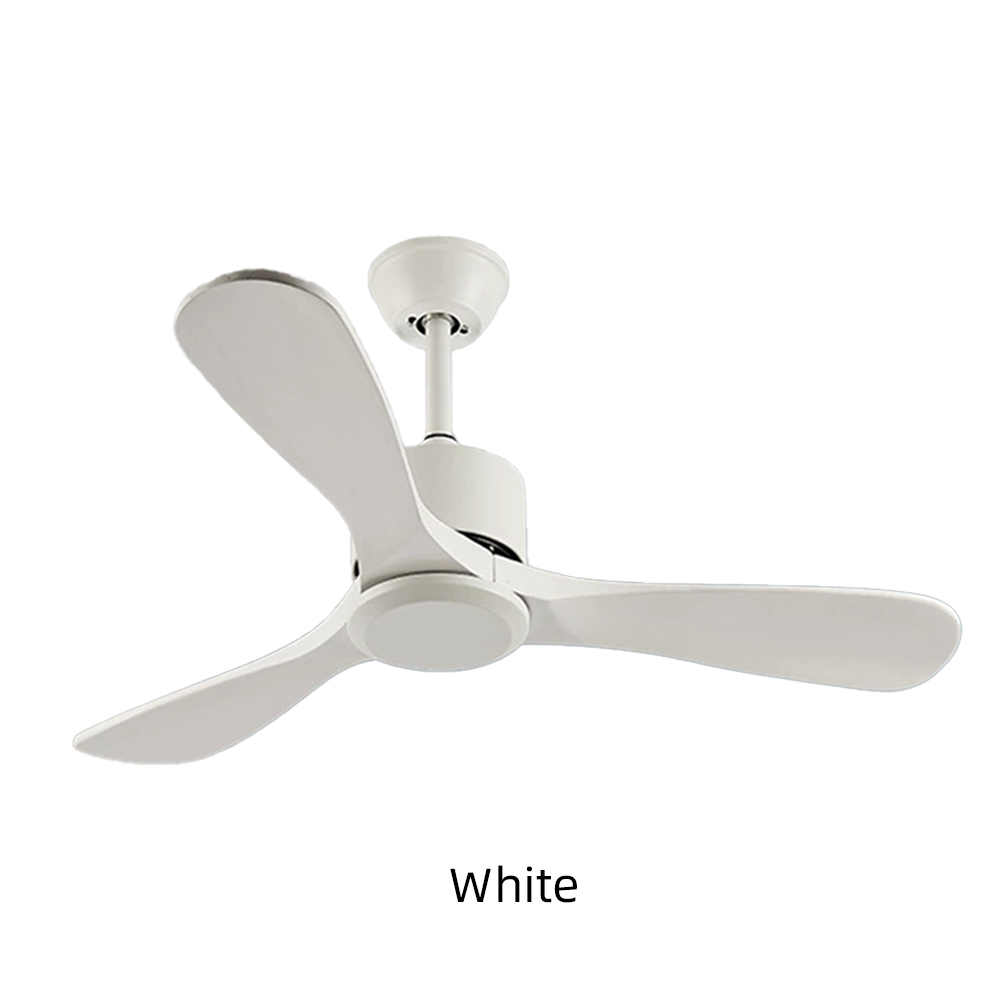 No-light Style Solid Wood Simple Silent Ceiling Fan Light