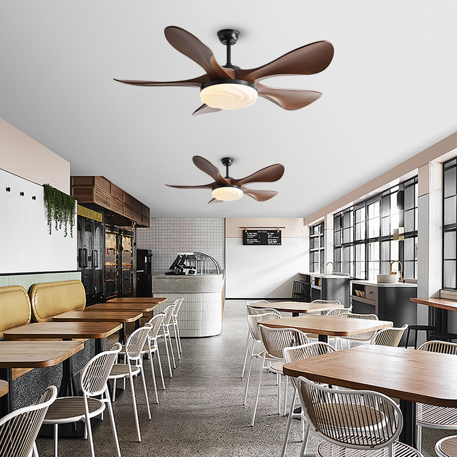 Nordic Living Room Fan Light Restaurant Ceiling Fan Light With Remote Control