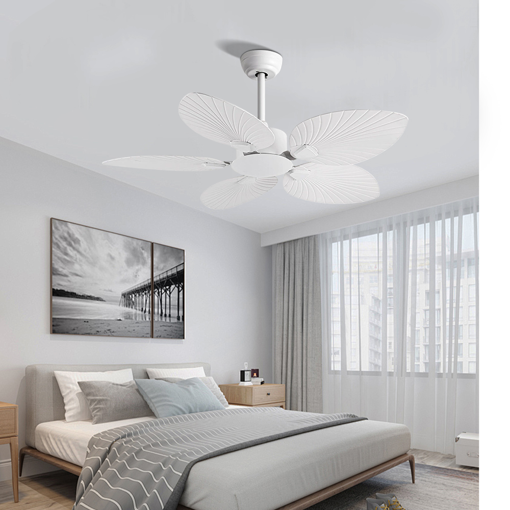 52‘’Retro Leaf High Wind Restaurant Living Room Silent Ceiling Fan
