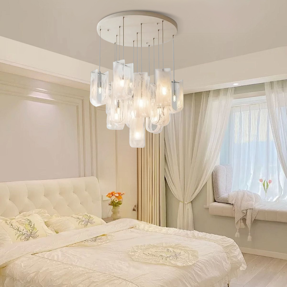 Italian Style Large Cloud-Mist Shaped Pendant Light For Bedroom Living Room