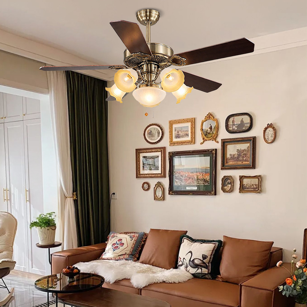 Nordic Living Room With Light Ceiling Fan Integrated High Wind Bedroom Lamp