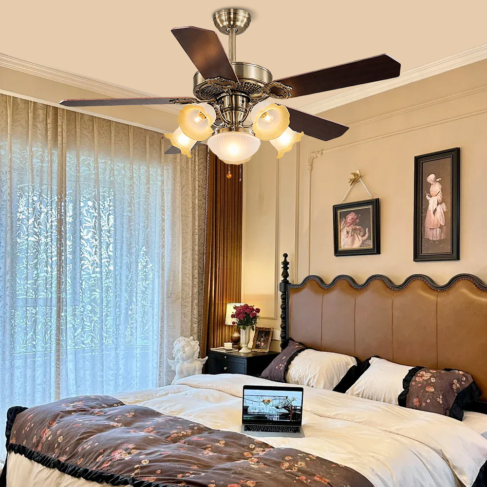 Nordic Living Room With Light Ceiling Fan Integrated High Wind Bedroom Lamp