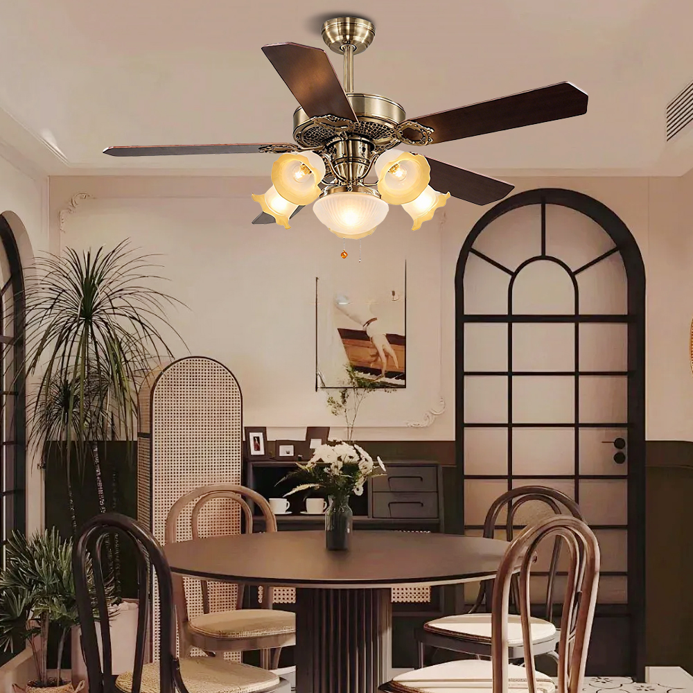 Nordic Living Room With Light Ceiling Fan Integrated High Wind Bedroom Lamp