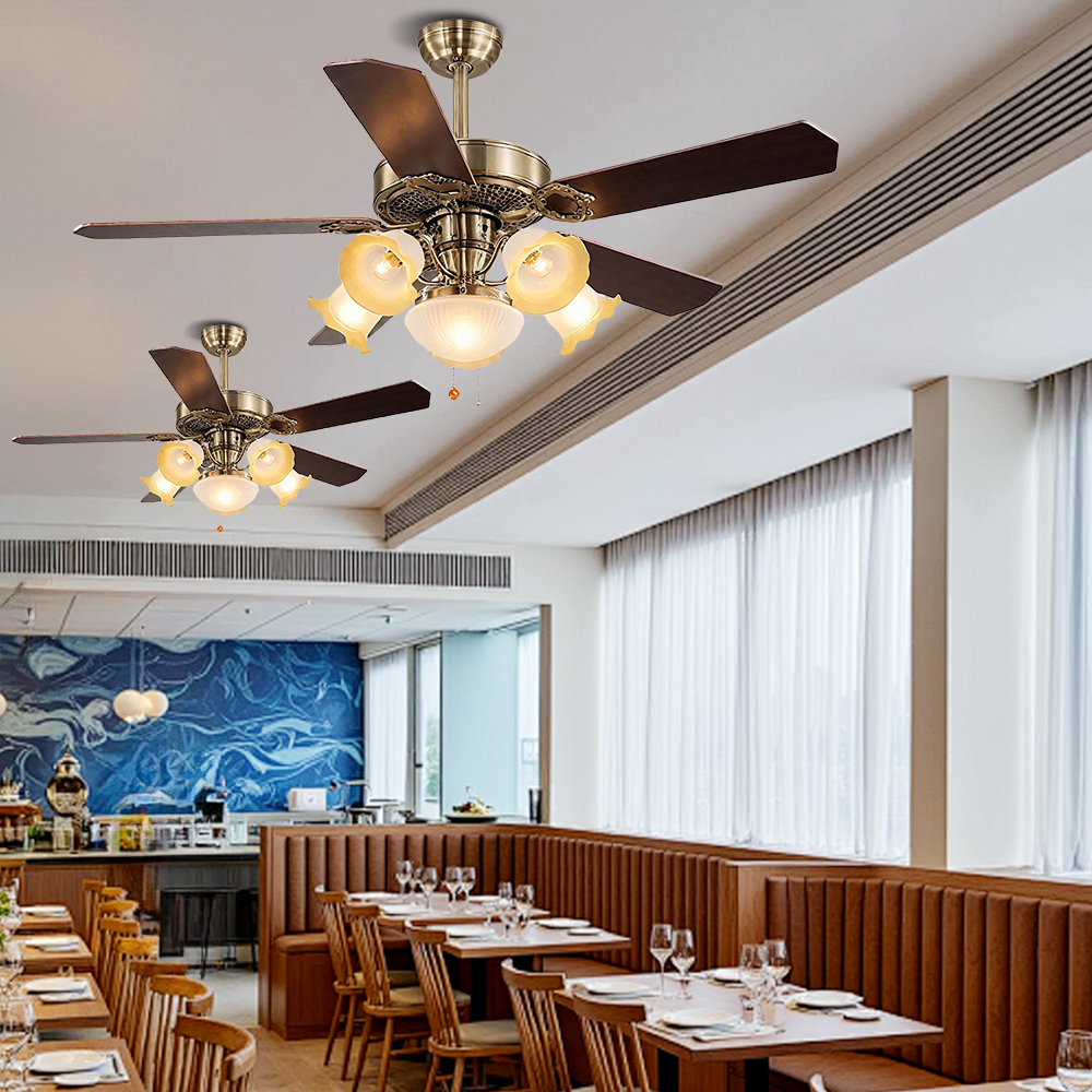 Nordic Living Room With Light Ceiling Fan Integrated High Wind Bedroom Lamp