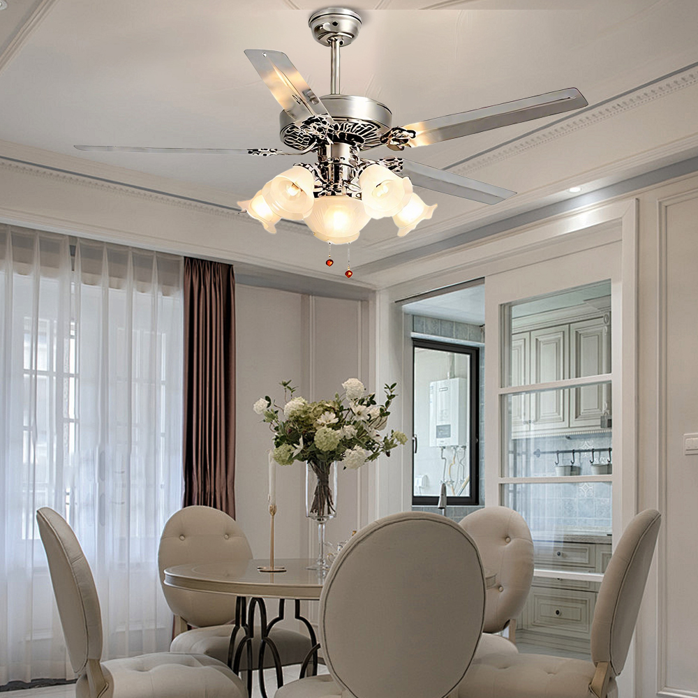 Nordic Living Room With Light Ceiling Fan Integrated High Wind Bedroom Lamp