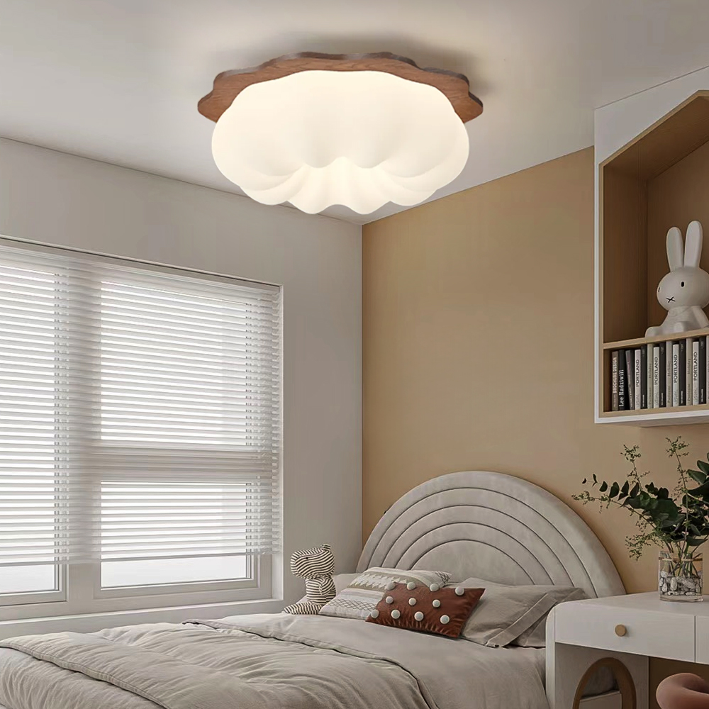 Children's Room Lamps Cloud Cream Three-color Ceiling Light