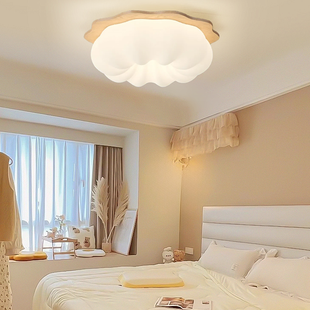 Children's Room Lamps Cloud Cream Three-color Ceiling Light