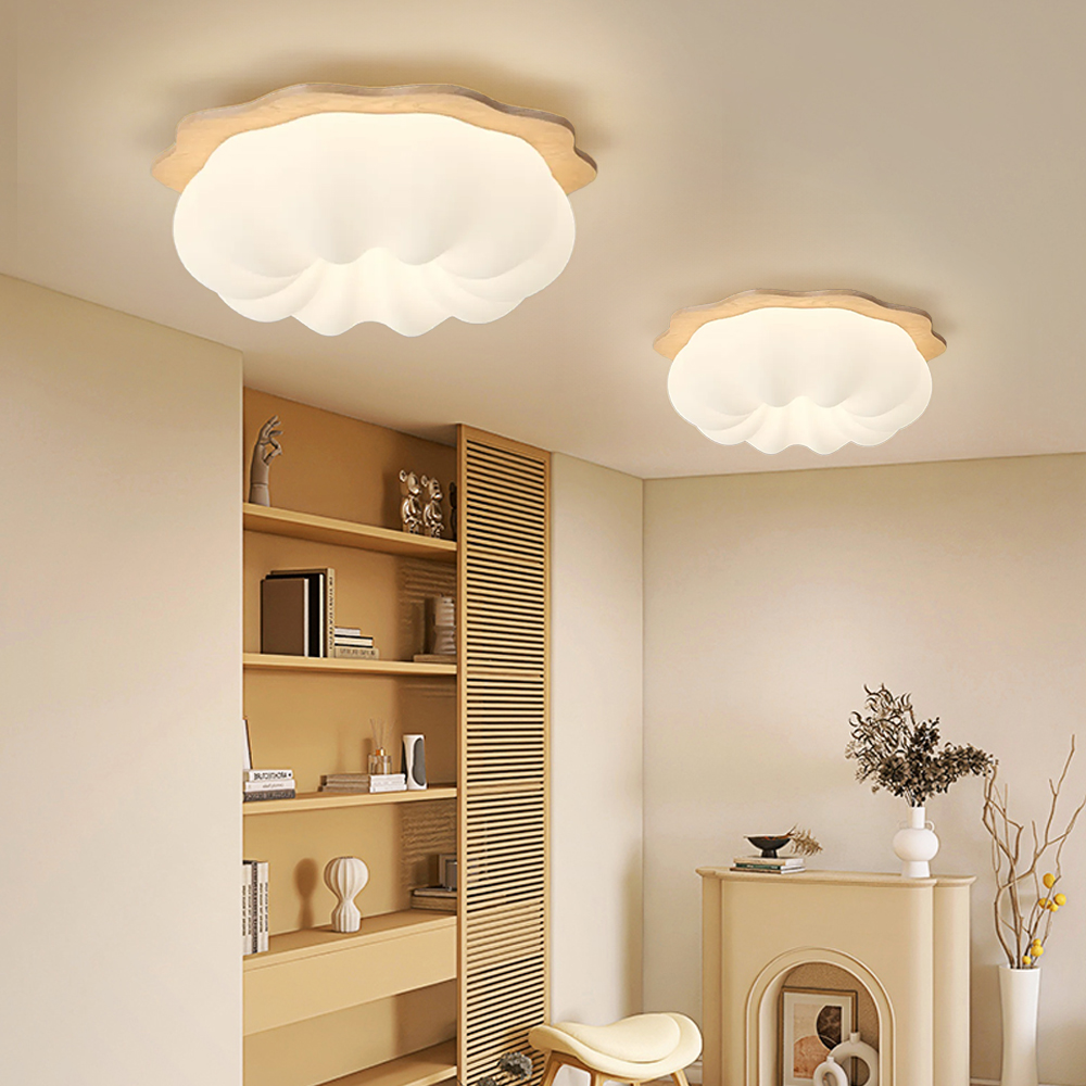 Children's Room Lamps Cloud Cream Three-color Ceiling Light
