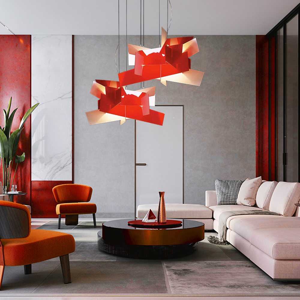 Italian Pendant Light Dining Room Simple Creative Stacking Chandelier