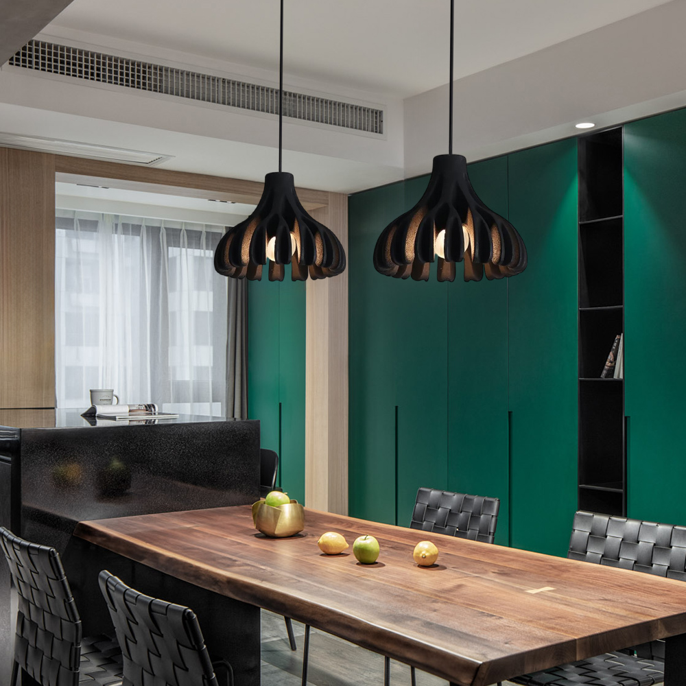 Nordic Corrugated Petal-shaped Colorful Small Pendant Light Bedroom Corridor Lamp