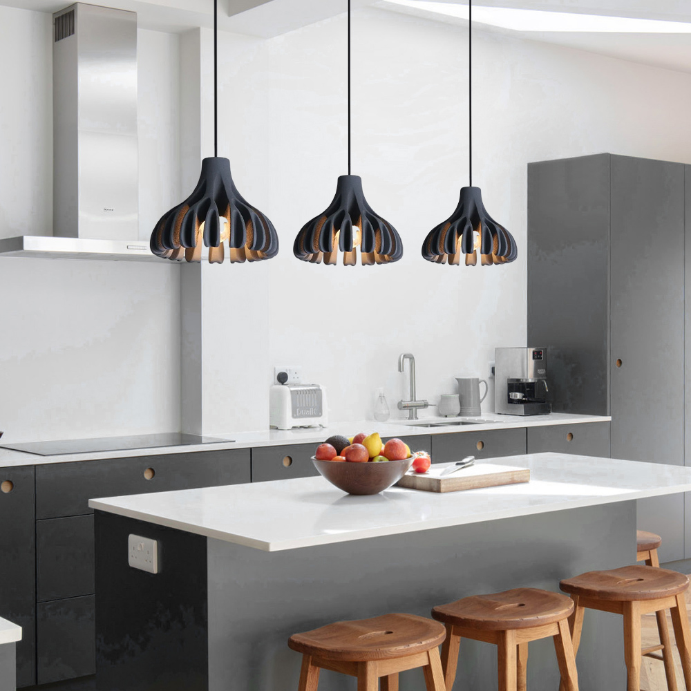 Nordic Corrugated Petal-shaped Colorful Small Pendant Light Bedroom Corridor Lamp