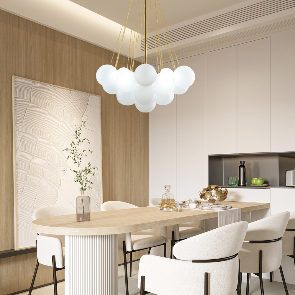 Nordic Bubble Ball Pendant Light Dining Room Bedroom Lamp