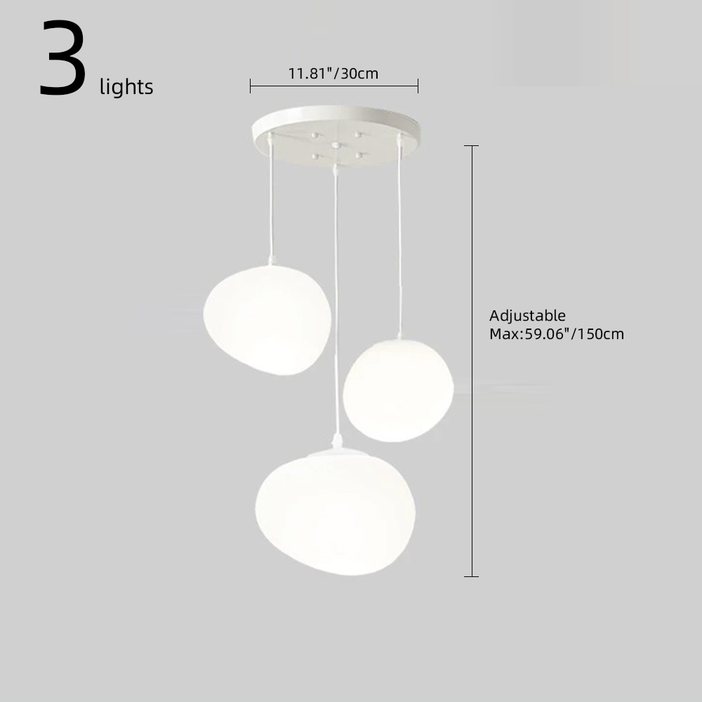 Italian Style Cobblestone Pendant Light Loft Living Room Duplex Staircase Light