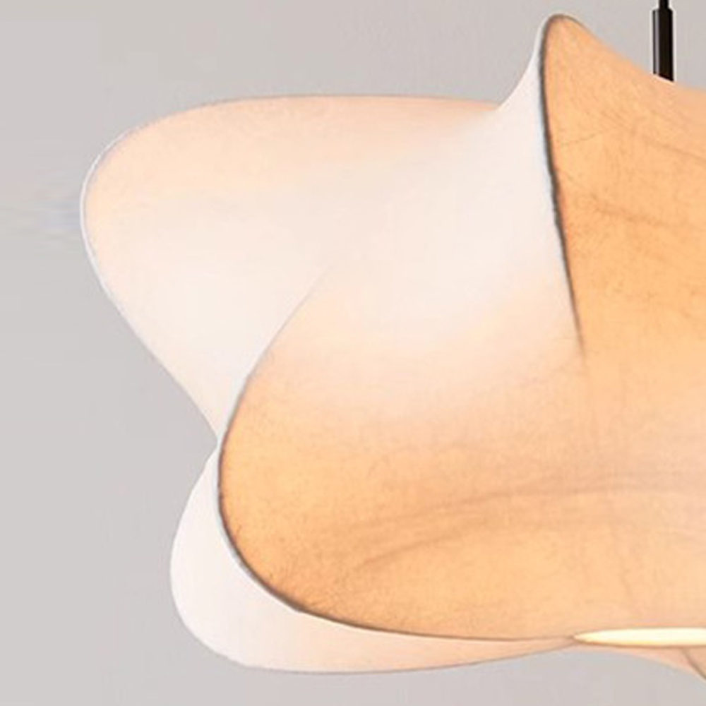 Japanese Style Propeller Fabric Pendant Light Living Room Bedroom Lampshade