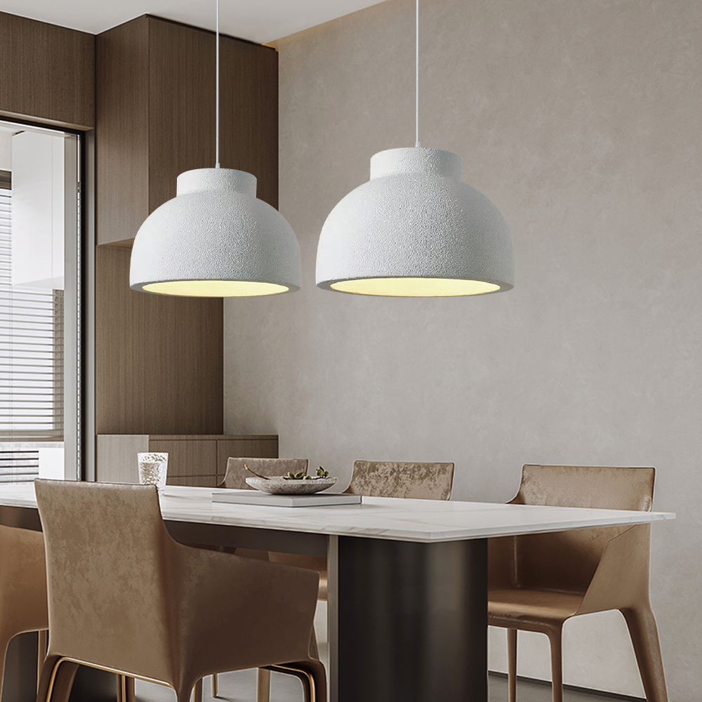 Wabi - sabi Style Hemispherical Dining Room Pendant Light