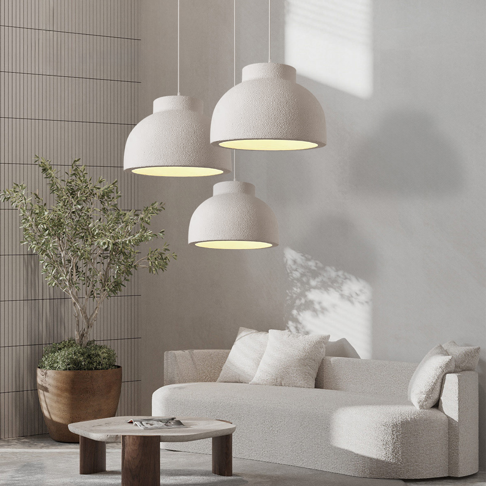 Wabi - sabi Style Hemispherical Dining Room Pendant Light