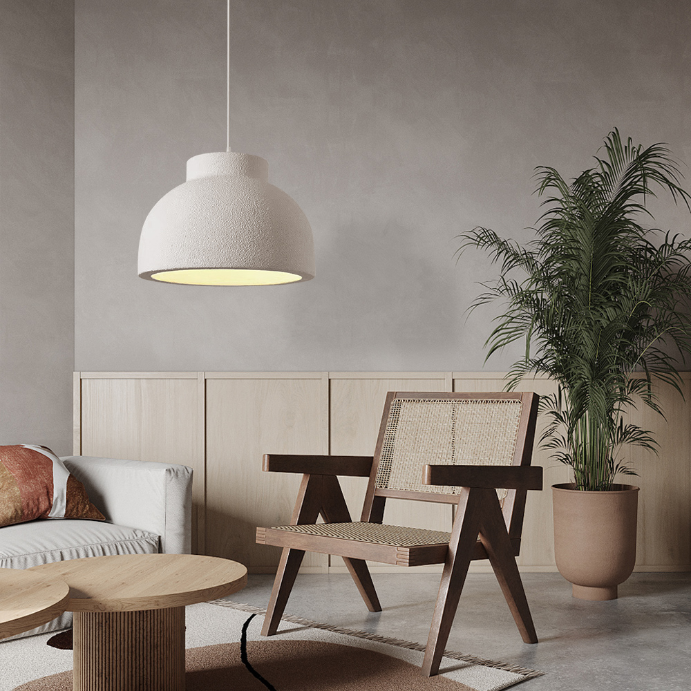 Wabi - sabi Style Hemispherical Dining Room Pendant Light