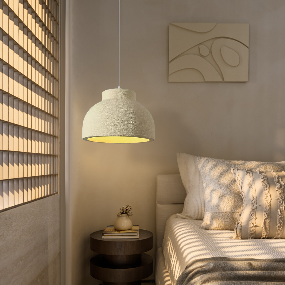 Wabi - sabi Style Hemispherical Dining Room Pendant Light