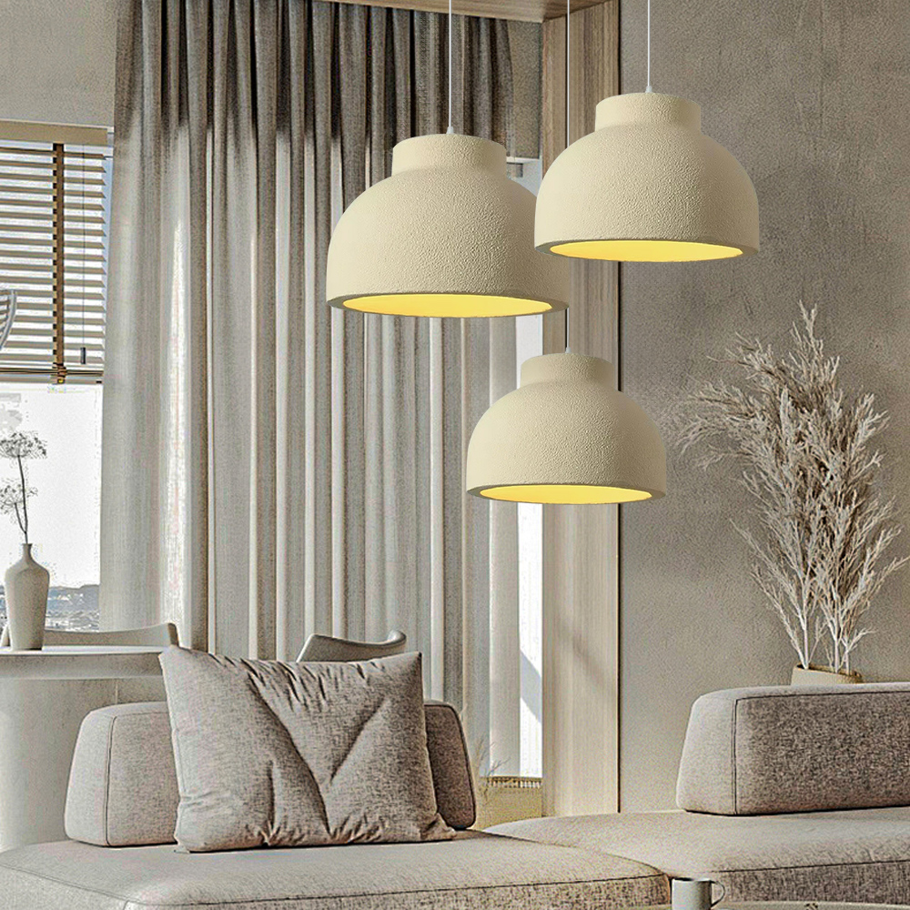 Wabi - sabi Style Hemispherical Dining Room Pendant Light