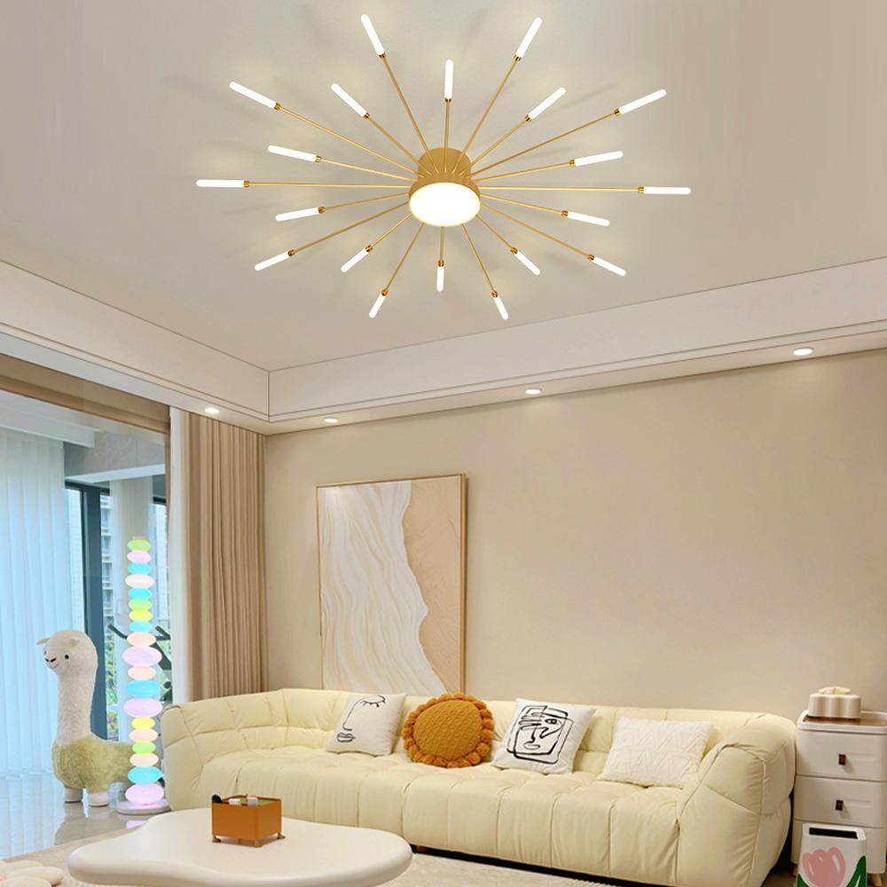 42-Head Fireworks Ceiling Light  Living Room Bedroom LED Lamp