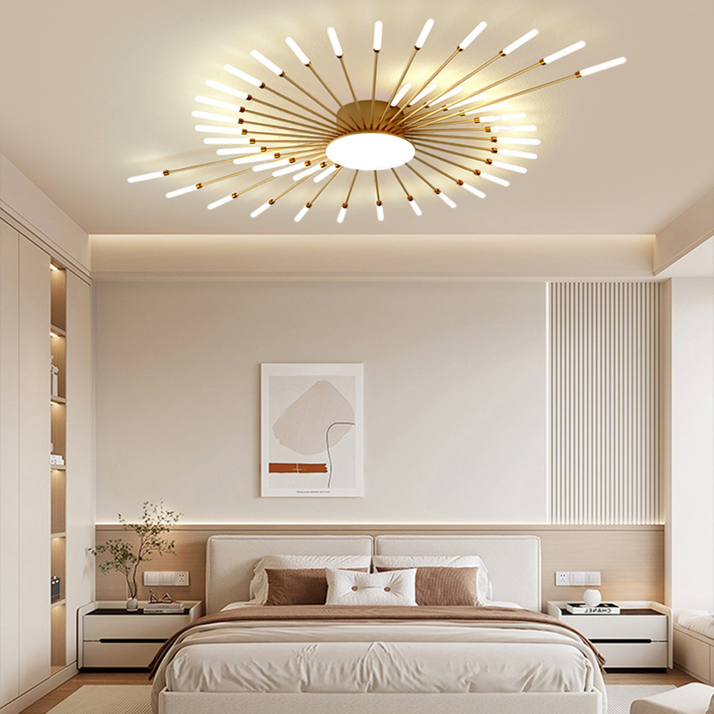 42-Head Fireworks Ceiling Light  Living Room Bedroom LED Lamp