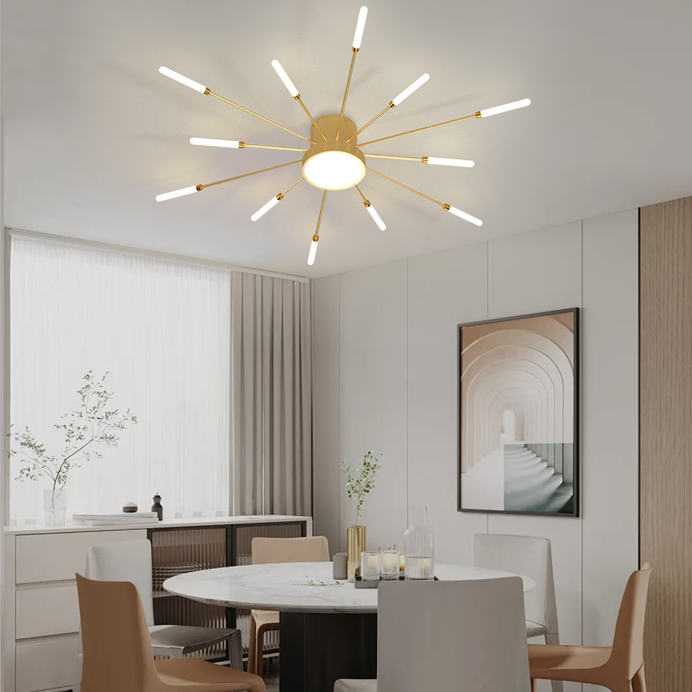 42-Head Fireworks Ceiling Light  Living Room Bedroom LED Lamp