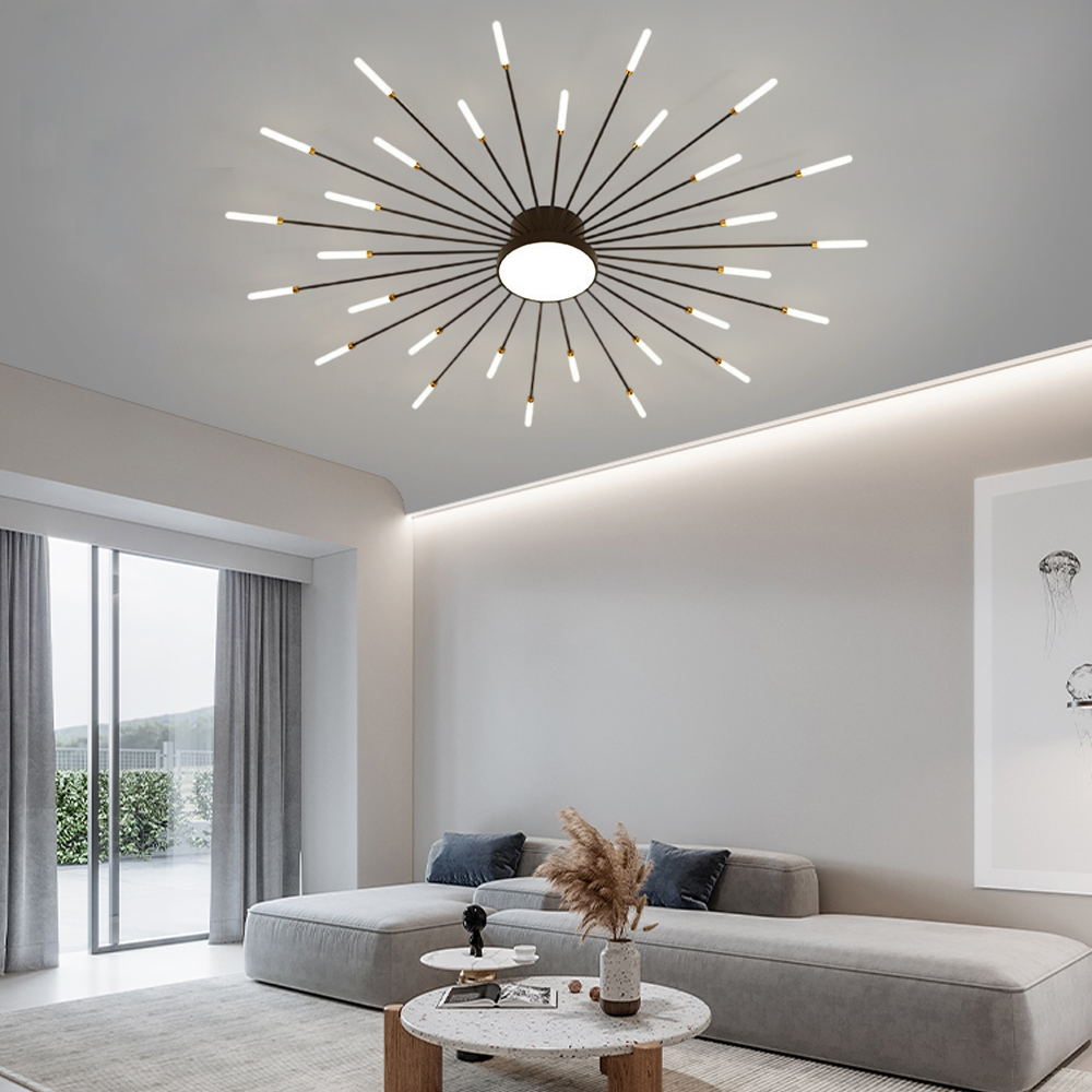 42-Head Fireworks Ceiling Light  Living Room Bedroom LED Lamp
