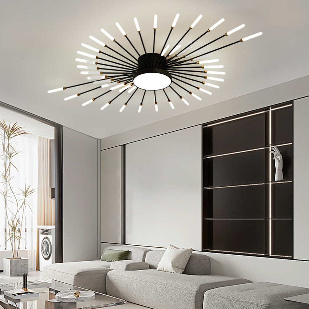 42-Head Fireworks Ceiling Light  Living Room Bedroom LED Lamp