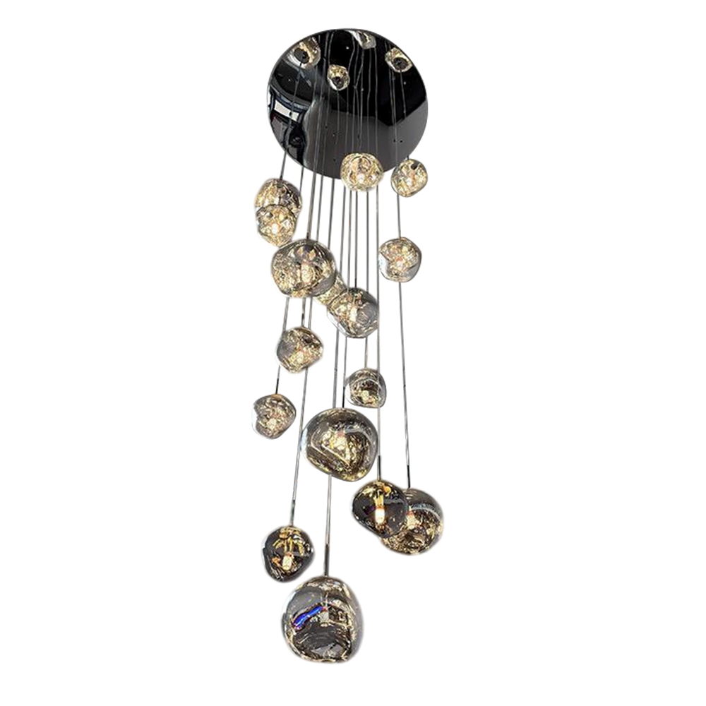 Multi-combination Pendant Lights Nordic Lava Lamp Villa Living Room Duplex Staircase Chandelier
