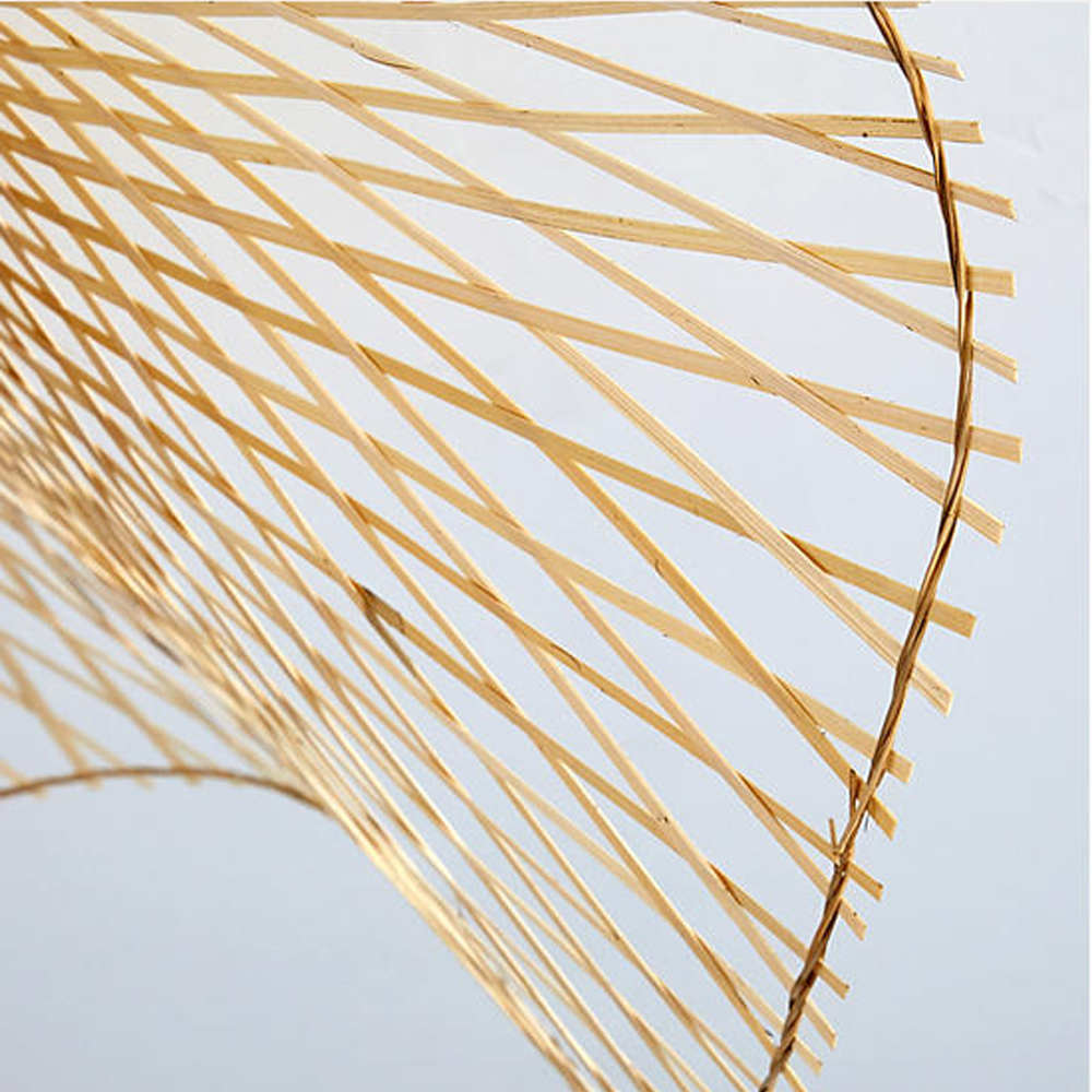 Japanese Style Bamboo Pendant Lamp Dining Room Bedroom Lampshade