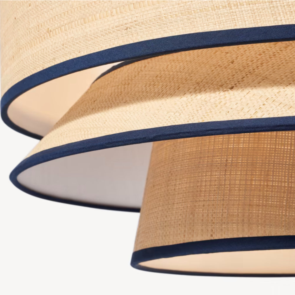 Layered shape Fabric Pendant Lights